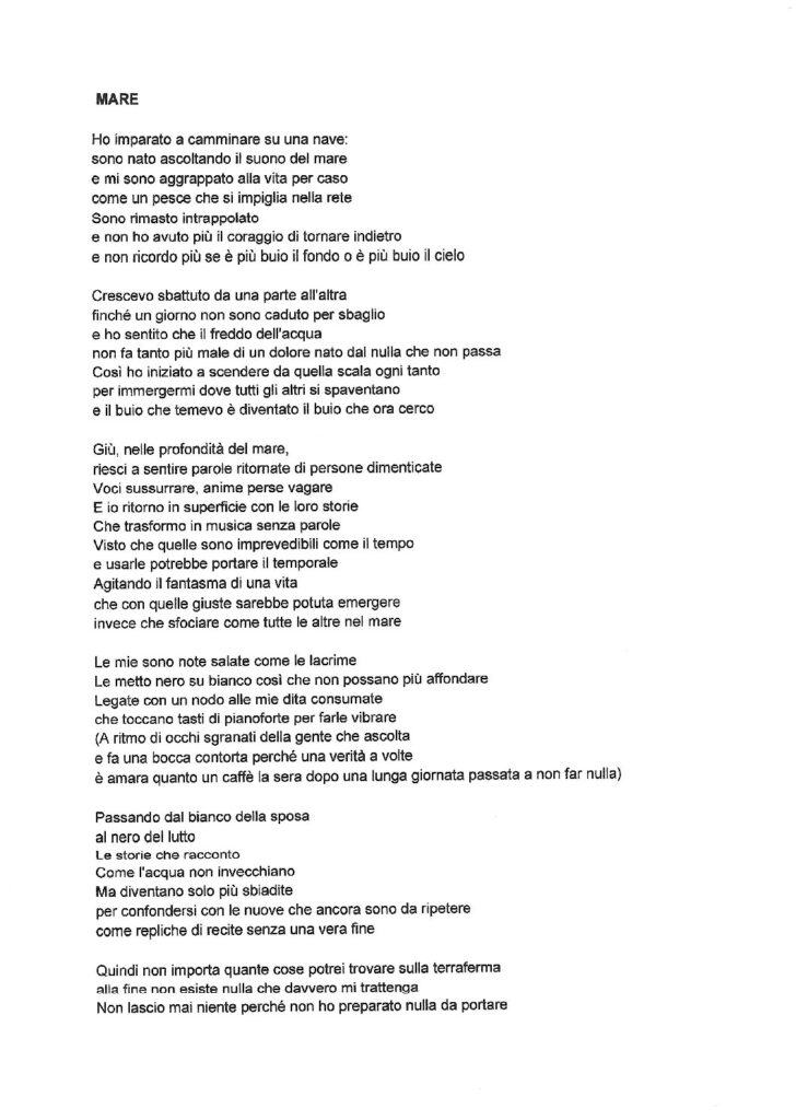 Poesia Mare Di L. Ricci